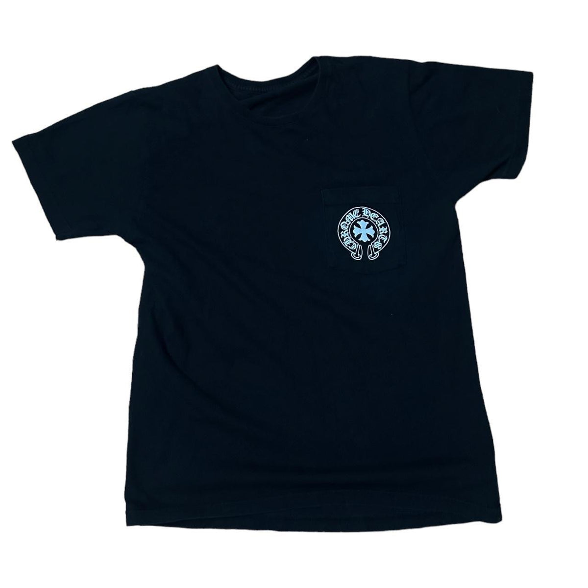 CHROME HEARTS Pocket tee Horseshoe Cross Neon black red CHROME HEARTS Pocket tee Horseshoe Cross Neon black red