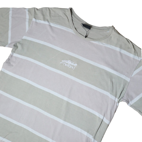 Stussy designs Men's Short Sleeve stripped tshirt
