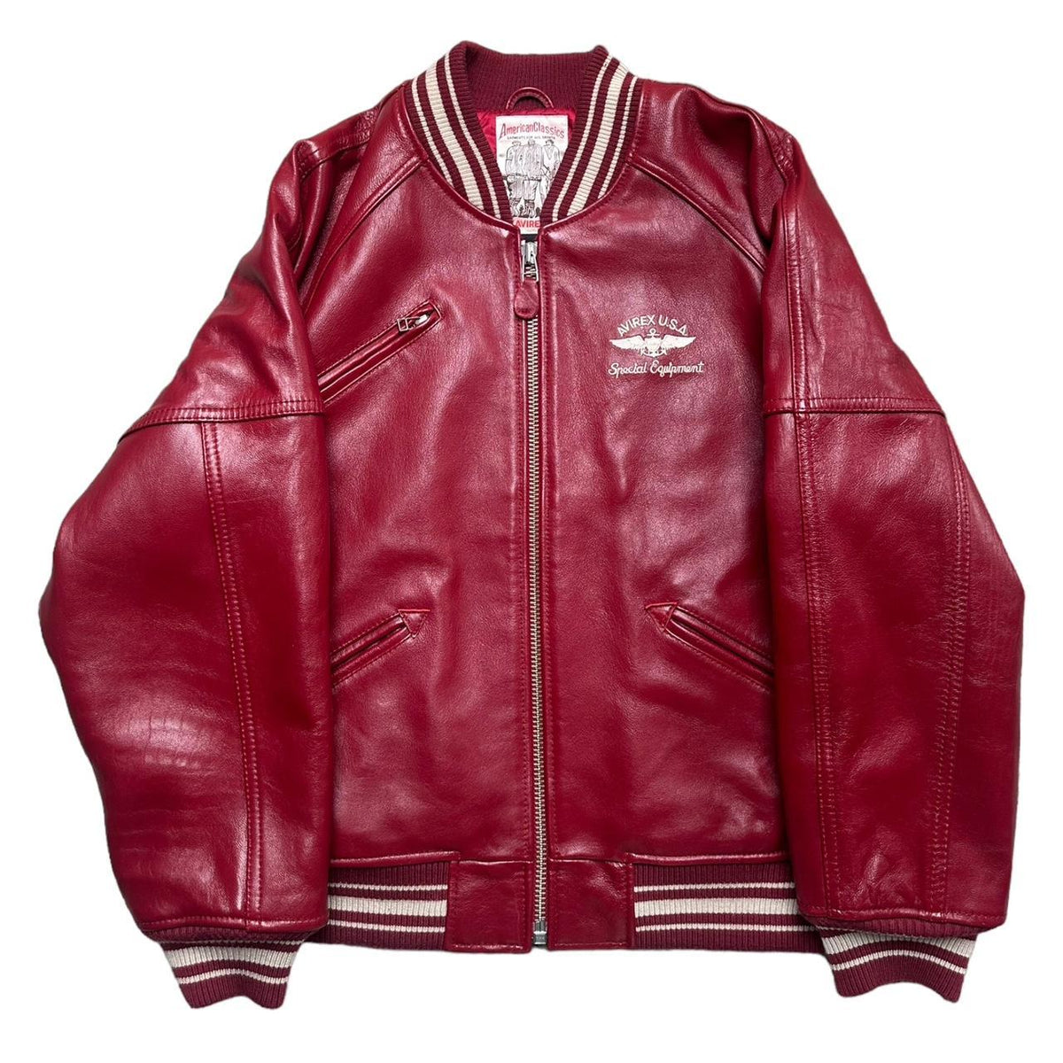 Avirex Leather Varsity Jacket – Rich Archive