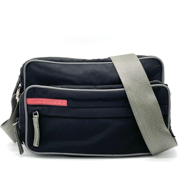 Prada sports nylon black shoulder bag