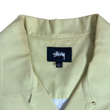 Stussy Button Up auto Yellow Shirt