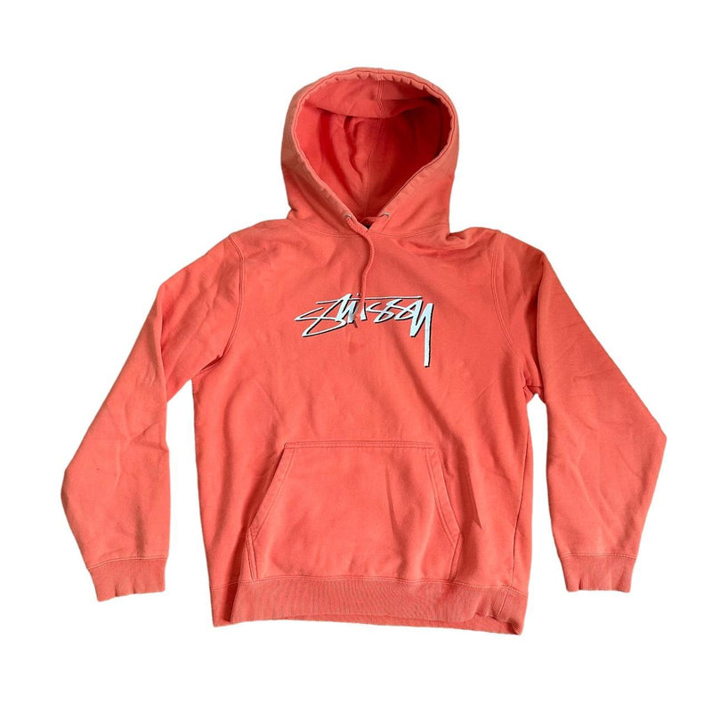 Stussy Men's Orange Pullover Hoodie