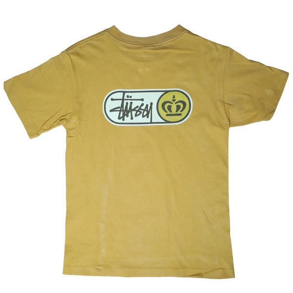 Stussy yellow crown tee