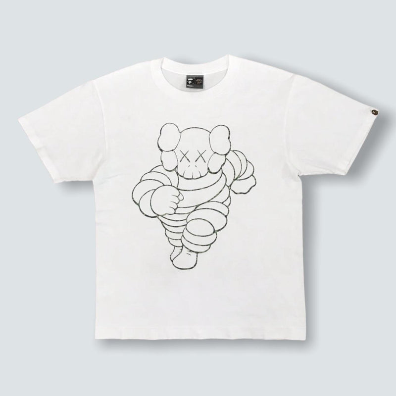 Kaws × BAPE Michelin Man chum T-shirt