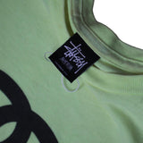 Stussy vintage green logo tee