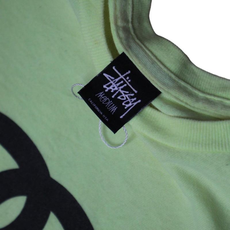 Stussy vintage green logo tee