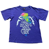 Stussy purple sneaker head Logo T-shirt