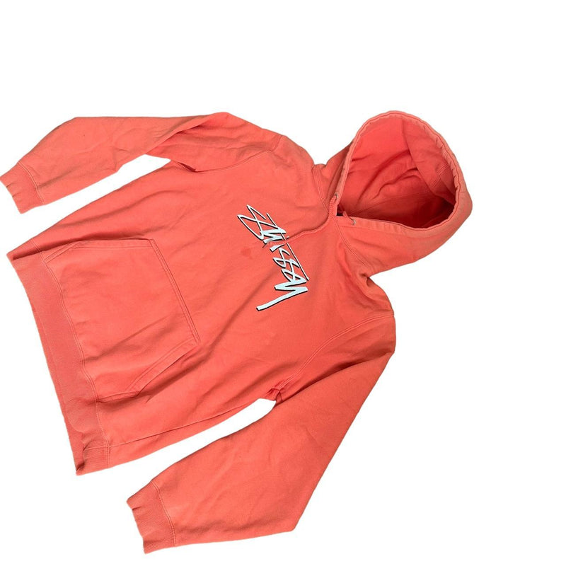 Stussy Men's Orange Pullover Hoodie