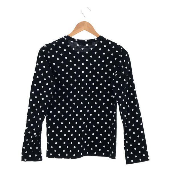 PLAY COMME des GARCONS | Heart Patch Polka Dot Cut and Sewn Long Sleeve T-shirt