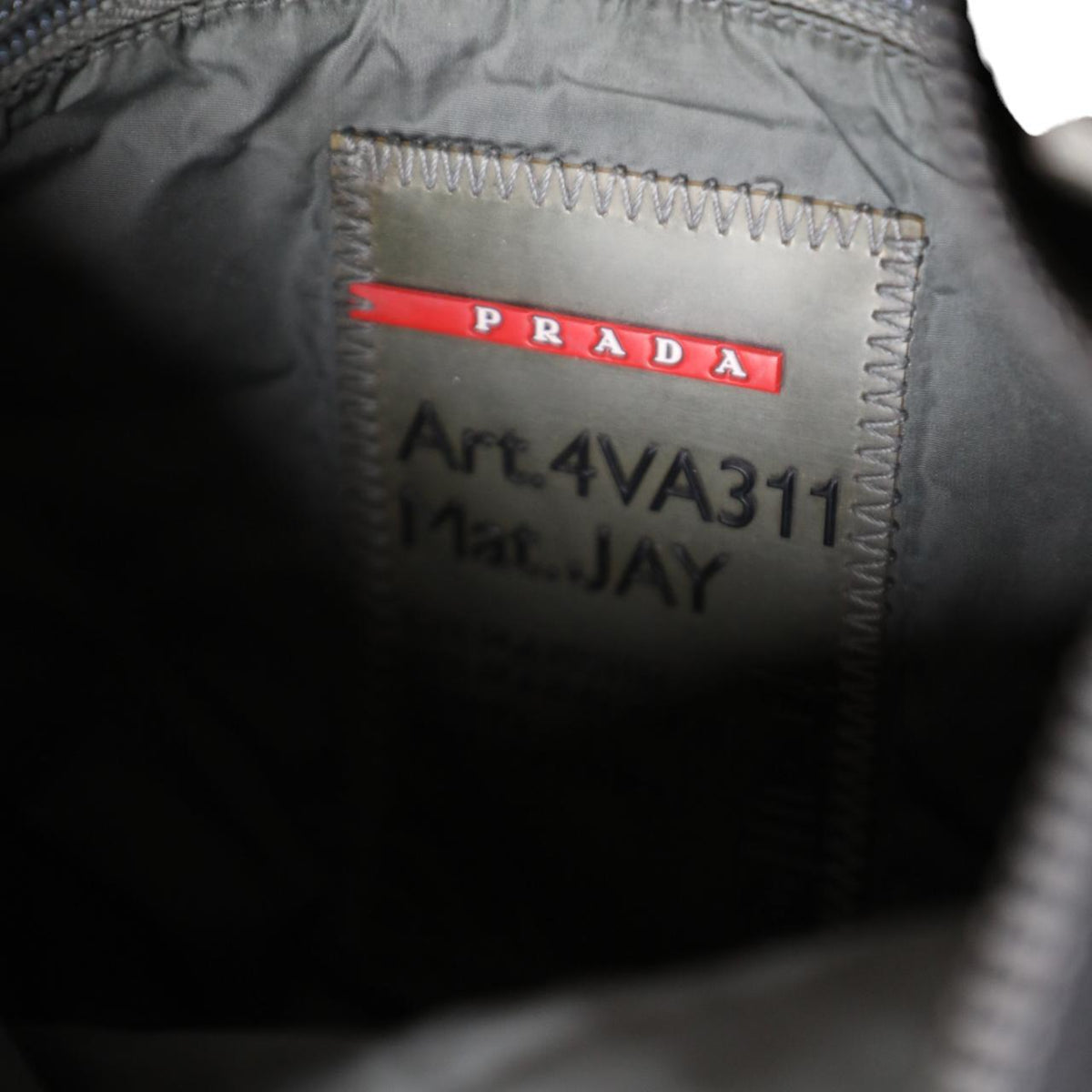 PRADA SPORTS BLACK RED LOGO NYLON SHOULDER BAG – Rich Archive