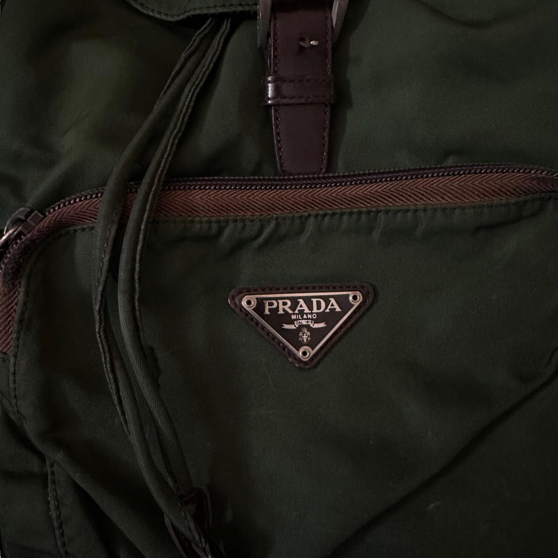 Prada Green Backpack