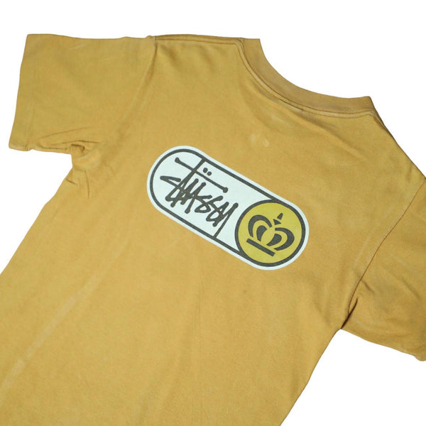 Stussy yellow crown tee