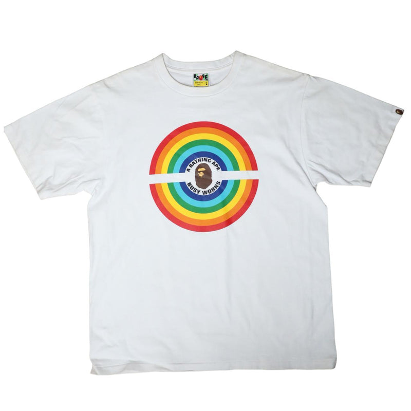 A BATHING APE / BAPE COLLEGE LOGO PRINT T-SHIRT " BAPE STA"