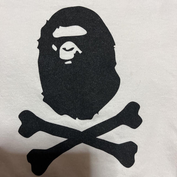 A Bathing Ape / BAPE White & Black Logo T-shirt