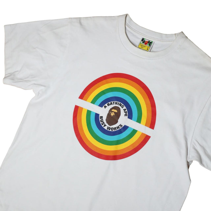 A BATHING APE / BAPE COLLEGE LOGO PRINT T-SHIRT " BAPE STA"