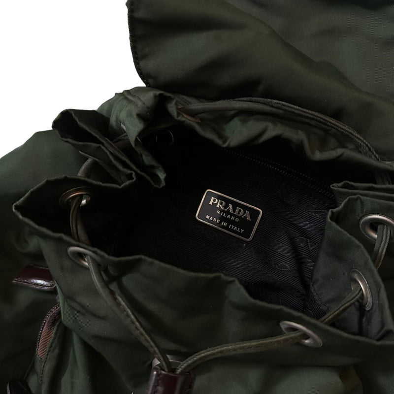 Prada Green Backpack