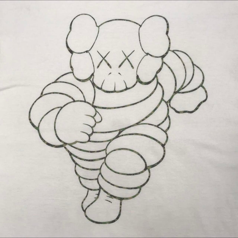 Kaws × BAPE Michelin Man chum T-shirt