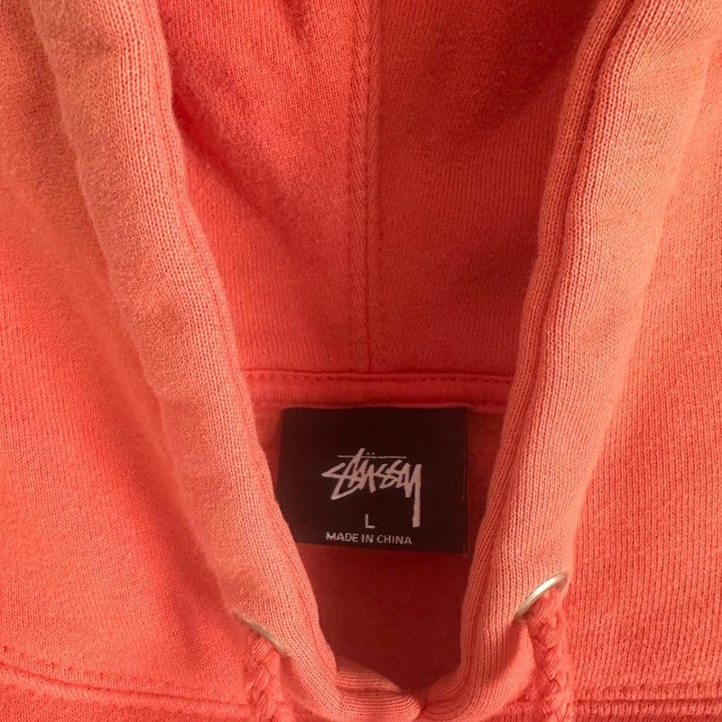 Stussy Men's Orange Pullover Hoodie