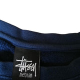 STUSSY Crown sweat shirt navy blue Vintage trainer USA made decalogo Stussy 90s archive rare