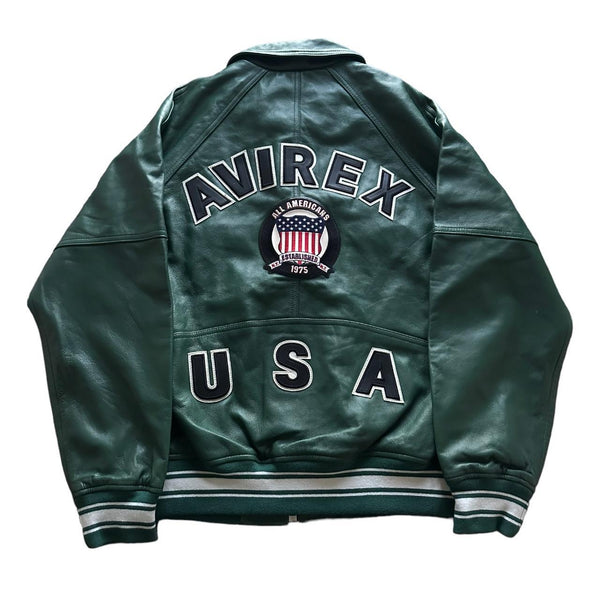 Avirex light weight sheep leather Varsity Jacket