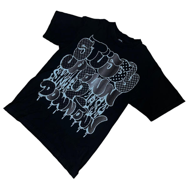 Stussy Men's Short Sleeve Comic T-shirt Black