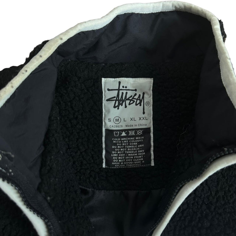 Stussy Black Zip up Fleece