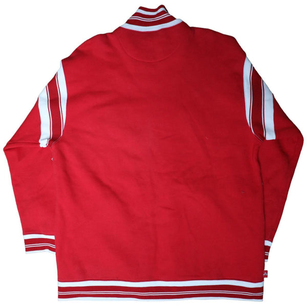 Avirex red zip up college jumper