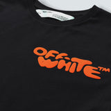 Off-white SS/19 Impressionism Orange Graphic Black Tee T-shirt (L)