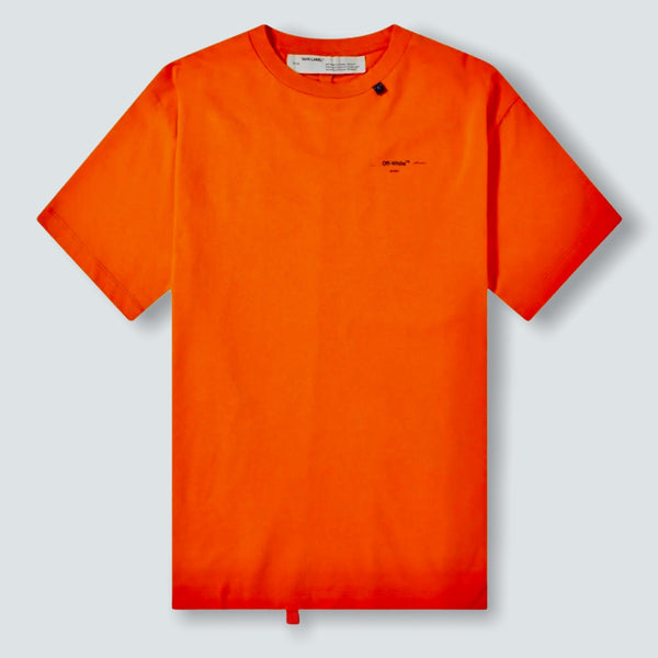 Off-White Abstract Arrows Tee in Orange (L)