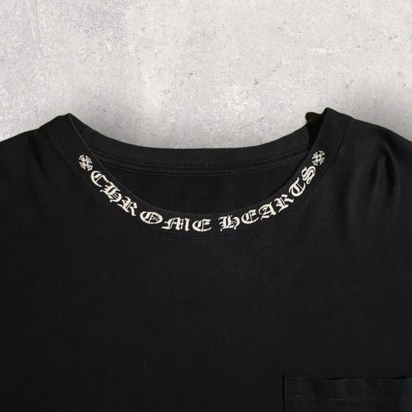 Chrome Hearts Long Sleeve Pocket tee Black (M)