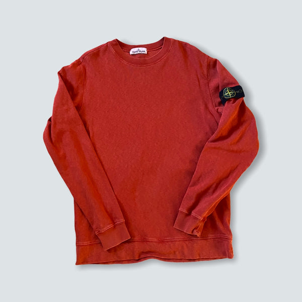 Red stone island crewneck  (L)