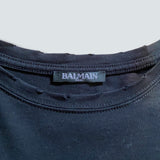 Balmain Black oversized graphic tee (S)