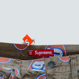 SUPREME 17SS 666 5-Pocket Jean Total pattern print denim pants (32)