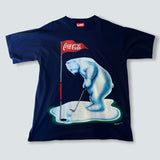 Vintage 1990s single stitch Coke Polar Bear Golf T-shirt  From Canada 🇨🇦 (XL)