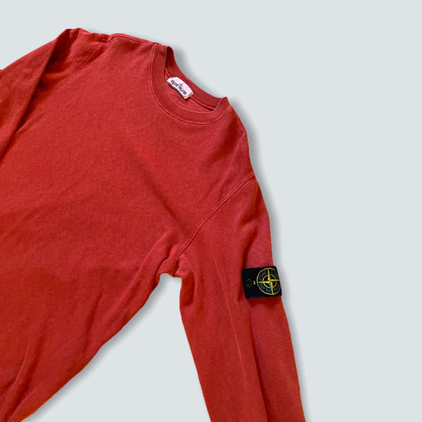 Red stone island crewneck  (L)