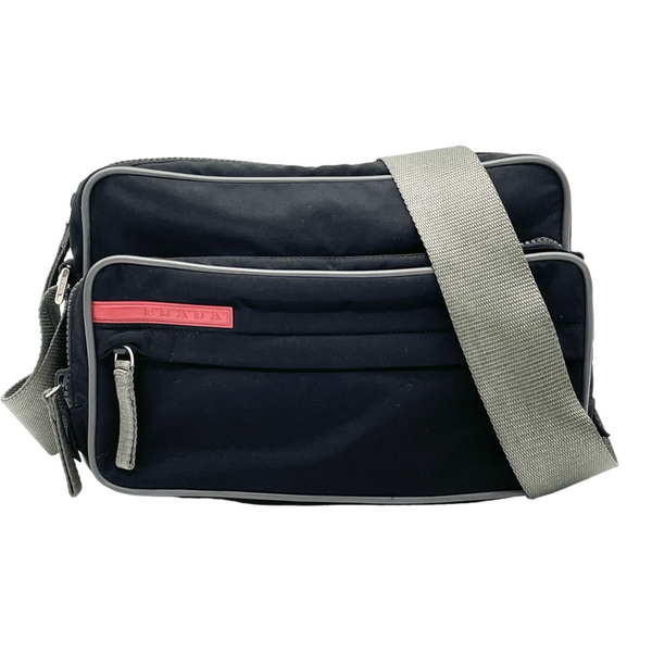 Prada sports nylon black shoulder bag