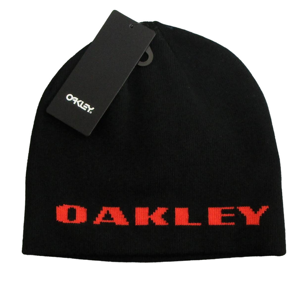 Oakley Black and Red ROCK SIDE BEANIE