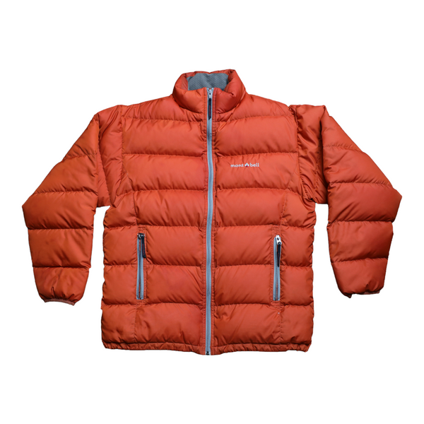 Mont-bell orange puffer down jacket