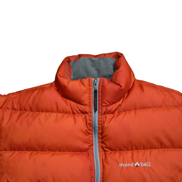 Mont-bell orange puffer down jacket