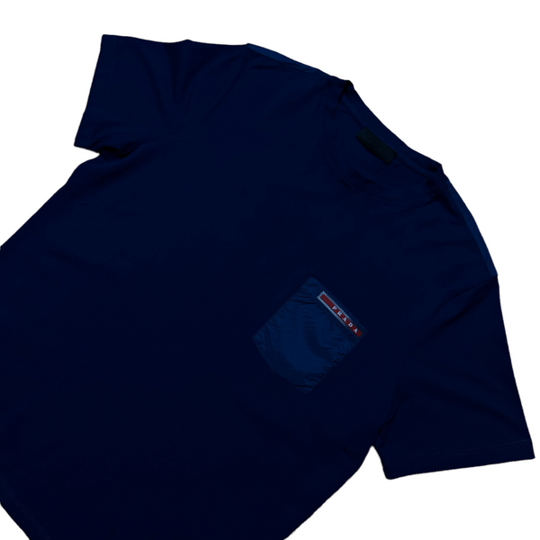 Prada Sport Navy Pocket T-shirt