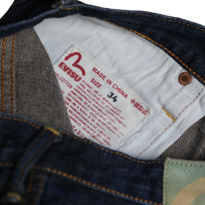 Evisu Multi Pocket Rainbow Denim Jeans - Paris Edition