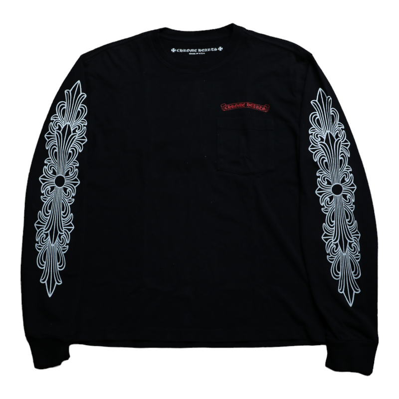 Chrome Hearts x Matty Boy Back Chomper Print Long Sleeve T-shirt