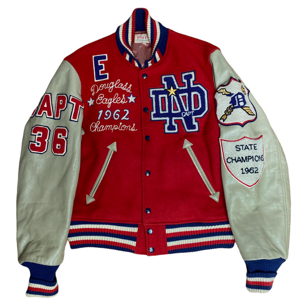 Vintage Styleeyes College Varsity Jacket Douglass Champs 1962 (L)