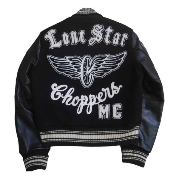 Wool with Leather sleeves Varsity Jacket Lone Star Choppers MC (S)