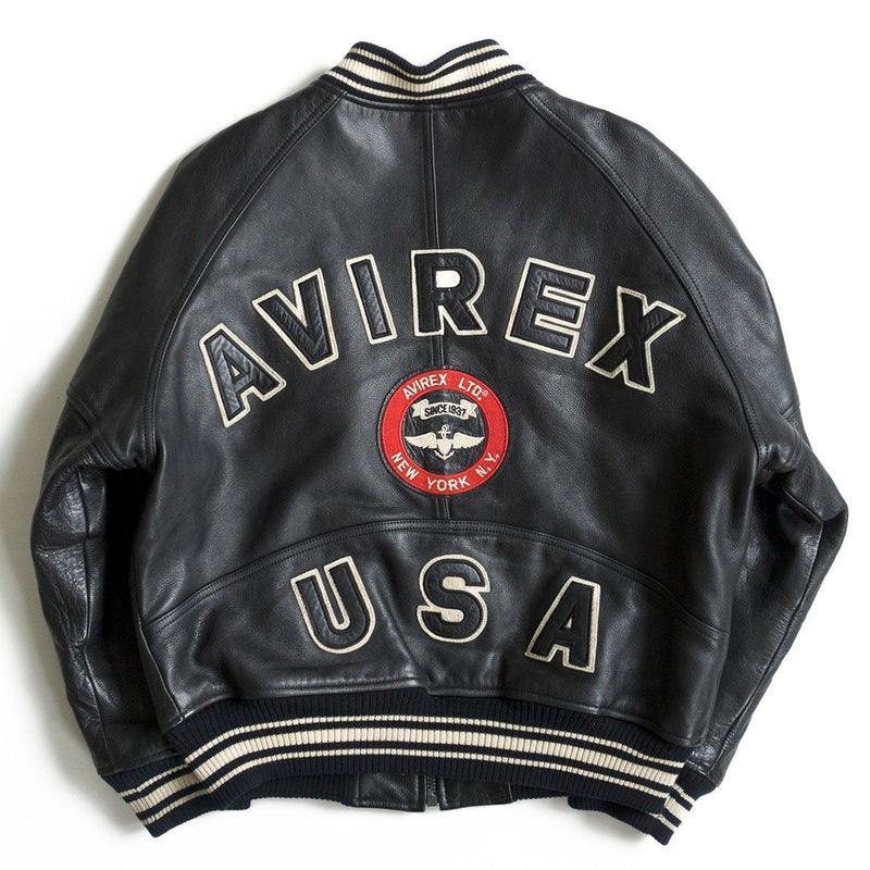 Avirex Leather Varsity Jacket