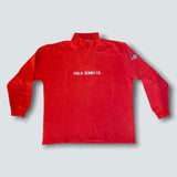 Polo Sport Ralph Lauren Red Half Zip Crewneck Sweatshirt (L)