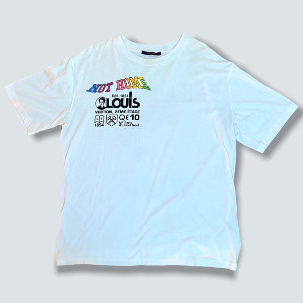 LOUIS VUITTON Virgil abloh White 'Kansas Winds' T-Shirt   (Xl)