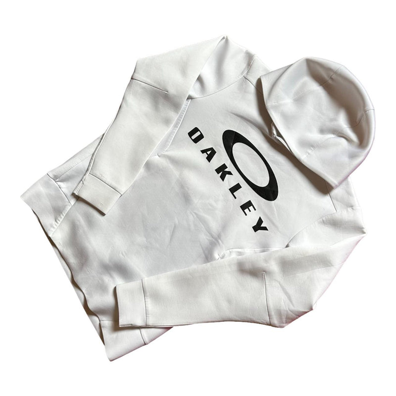 Oakley logo white Long sleeve hoodie