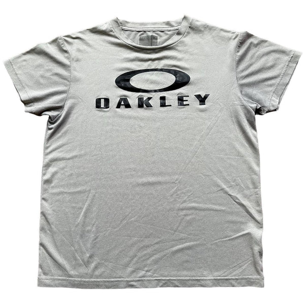 Oakley logo grey short sleeve T shirt