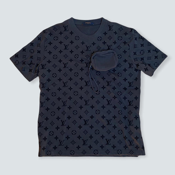 Louis Vuitton Velcro Detachable pocket HOOK-AND-LOOP MONOGRAM SHORT SLEEVE T-SHIRT Detachable pocket (Xl)